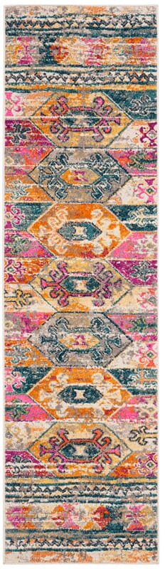 Safavieh Madison Mad118C Blue / Fuchsia Southwestern Area Rug