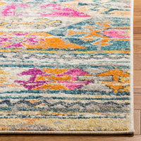 Safavieh Madison Mad118C Blue / Fuchsia Southwestern Area Rug