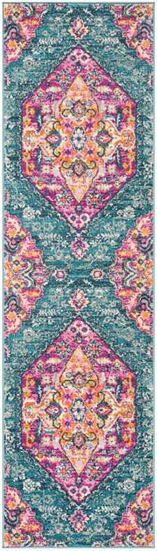 Safavieh Madison Mad119C Blue / Fuchsia Area Rug