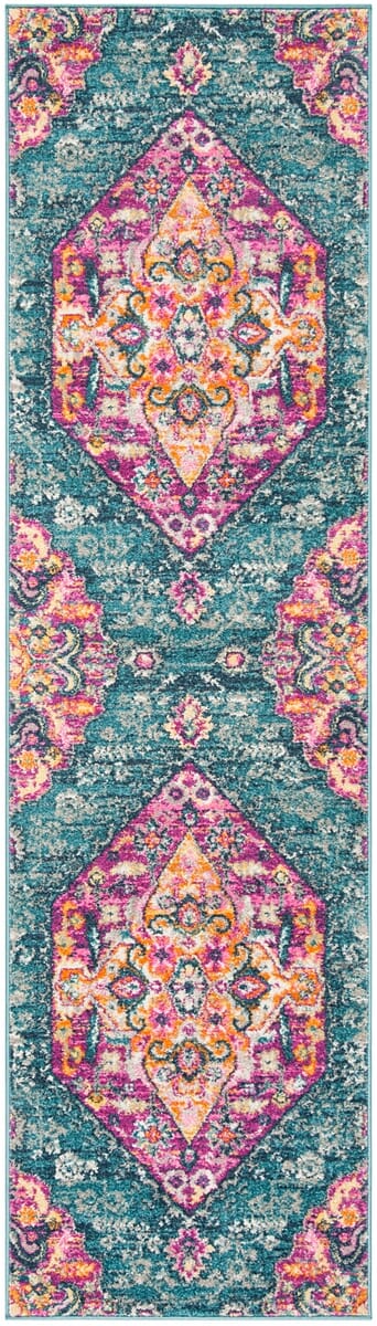 Safavieh Madison Mad119C Blue / Fuchsia Area Rug