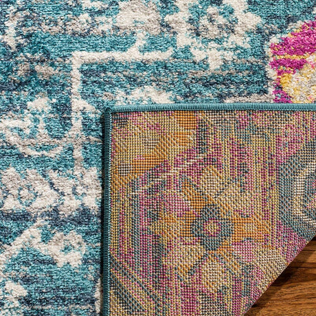 Safavieh Madison Mad119C Blue / Fuchsia Rugs.