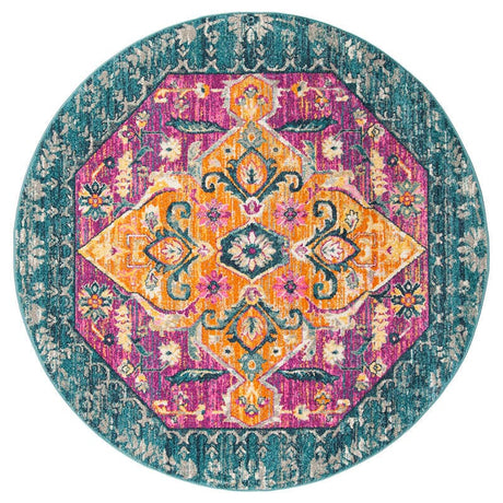 Safavieh Madison Mad119C Blue / Fuchsia Rugs.