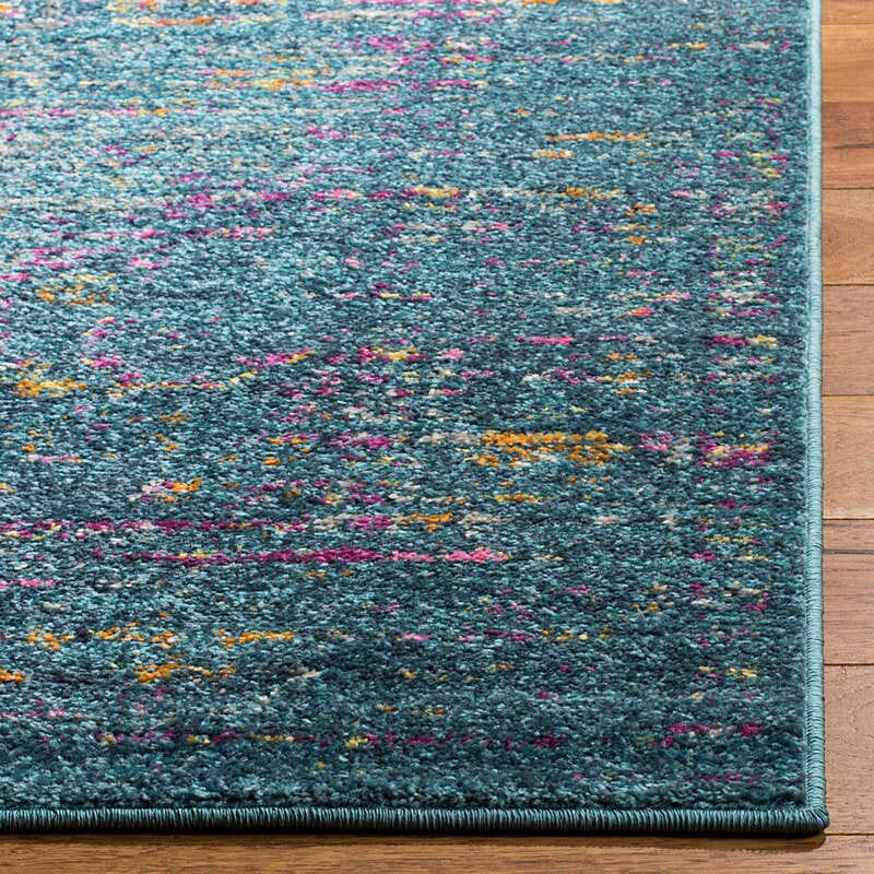 Safavieh Madison Mad122C Blue / Fuchsia Vintage / Distressed Area Rug