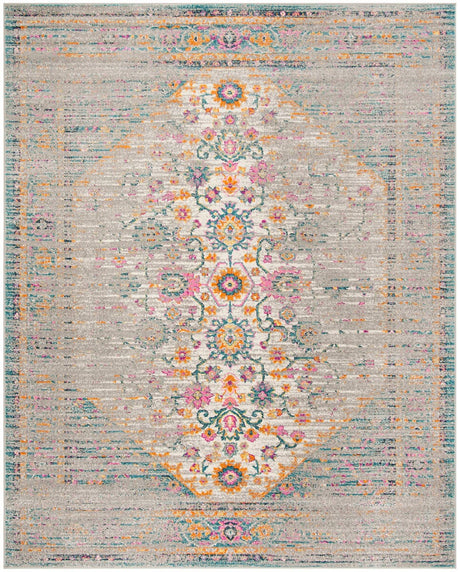 Safavieh Madison Mad122G Light Grey / Fuchsia Rugs.