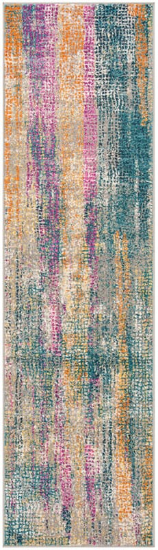 Safavieh Madison Mad123C Blue / Fuchsia Organic / Abstract Area Rug