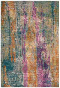 Safavieh Madison Mad123C Blue / Fuchsia Organic / Abstract Area Rug