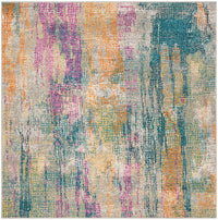 Safavieh Madison Mad123C Blue / Fuchsia Organic / Abstract Area Rug