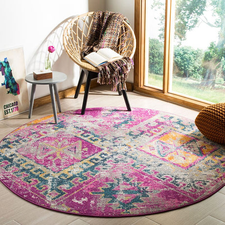 Safavieh Madison Mad125F Fuchsia / Blue Rugs.