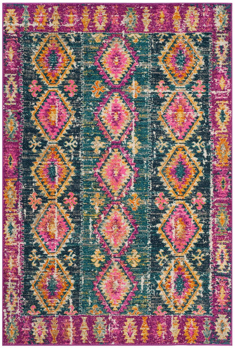 Safavieh Madison Mad129F Fuchsia / Blue Rugs.