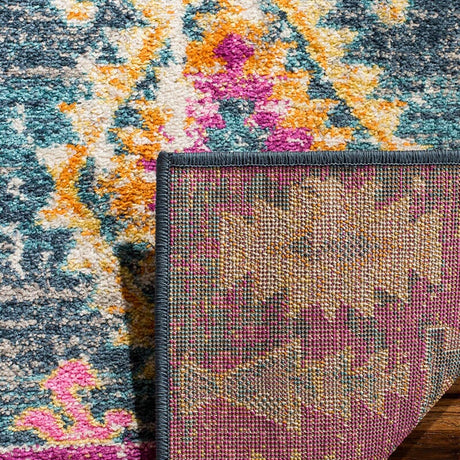 Safavieh Madison Mad129F Fuchsia / Blue Rugs.