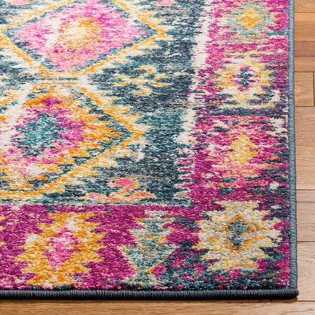 Safavieh Madison Mad129F Fuchsia / Blue Rugs.