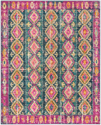 Safavieh Madison Mad129F Fuchsia / Blue Moroccan Area Rug