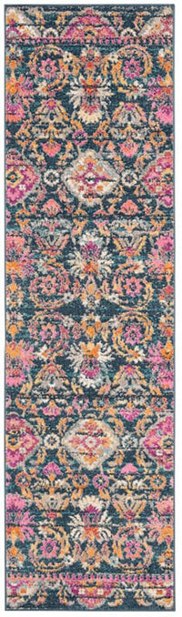 Safavieh Madison Mad130C Blue / Fuchsia Area Rug