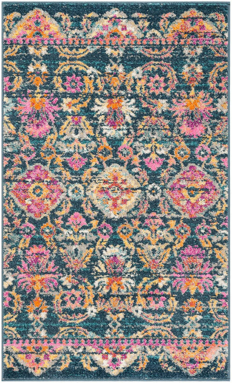 Safavieh Madison Mad130C Blue / Fuchsia Rugs.