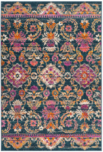 Safavieh Madison Mad130C Blue / Fuchsia Area Rug