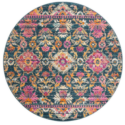 Safavieh Madison Mad130C Blue / Fuchsia Area Rug