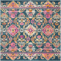 Safavieh Madison Mad130C Blue / Fuchsia Area Rug