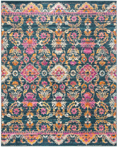 Safavieh Madison Mad130C Blue / Fuchsia Rugs.