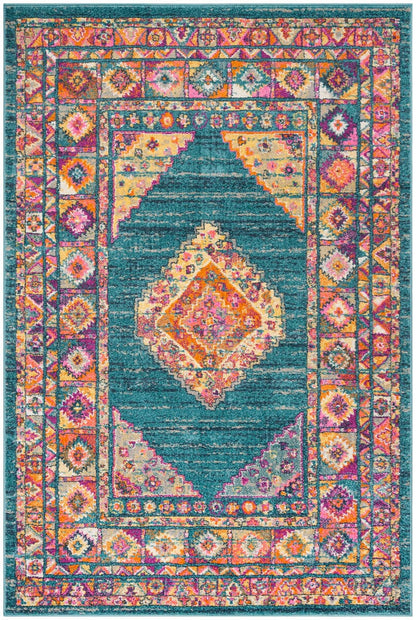 Safavieh Madison Mad133A Light Blue / Orange Area Rug