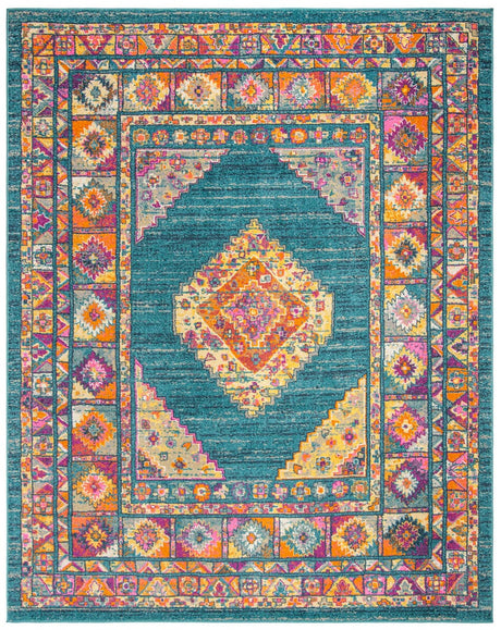 Safavieh Madison Mad133A Light Blue/Orange Rug.