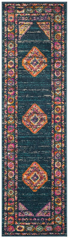 Safavieh Madison Mad133C Blue / Fuchsia Area Rug