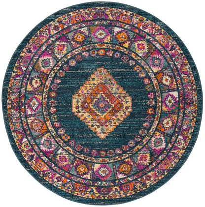 Safavieh Madison Mad133C Blue / Fuchsia Area Rug