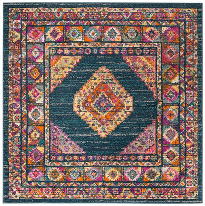 Safavieh Madison Mad133C Blue / Fuchsia Area Rug