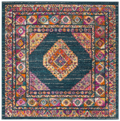 Safavieh Madison Mad133C Blue / Fuchsia Area Rug