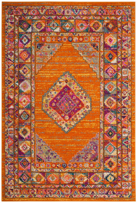 Safavieh Madison Mad133D Orange/Fuchsia Rug.