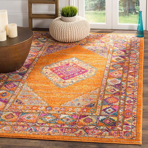 Safavieh Madison Mad133D Orange / Fuchsia Area Rug