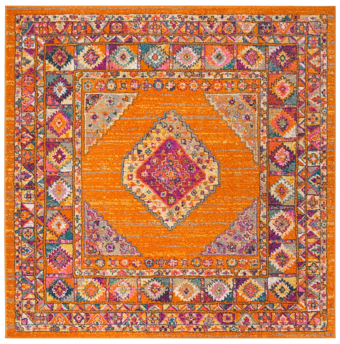 Safavieh Madison Mad133D Orange/Fuchsia Rug.