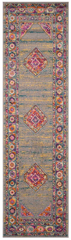 Safavieh Madison Mad133G Light Grey/Fuchsia Rug.