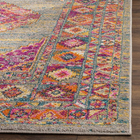 Safavieh Madison Mad133G Light Grey/Fuchsia Rug.