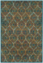 Safavieh Madison Mad140A Blue / Orange Rugs.