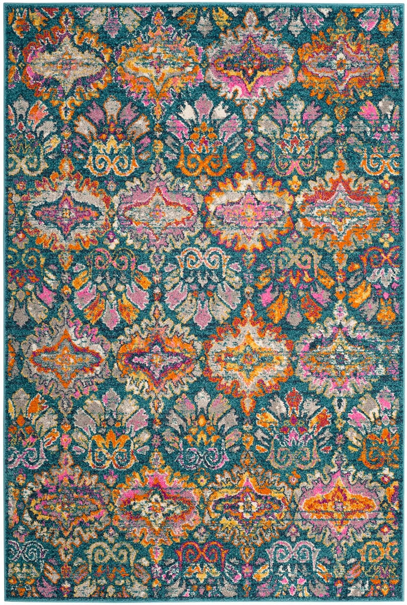 Safavieh Madison Mad144A Blue / Orange Area Rug