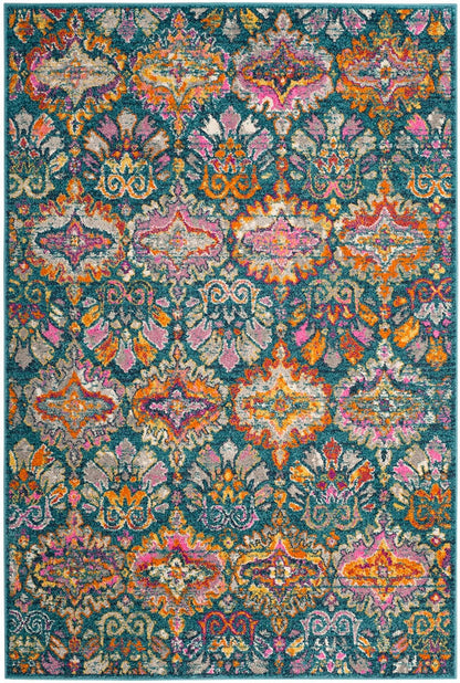 Safavieh Madison Mad144A Blue / Orange Area Rug