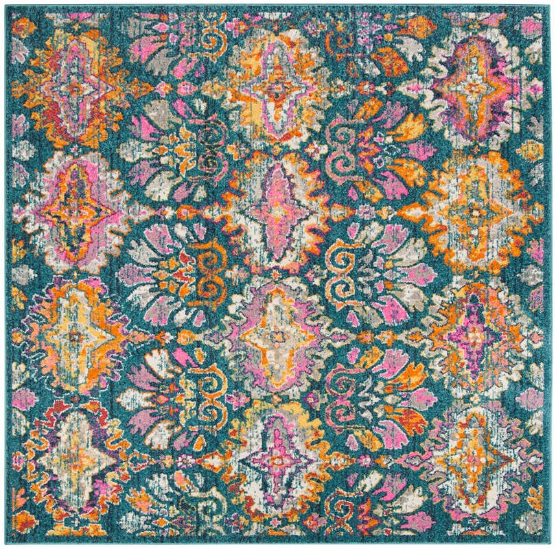 Safavieh Madison Mad144A Blue / Orange Area Rug