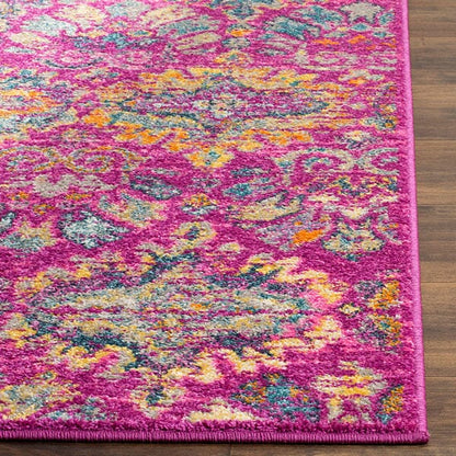 Safavieh Madison Mad144F Fuchsia / Blue Area Rug