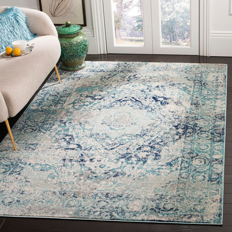 Safavieh Madison Mad152M Ivory / Blue Rugs.