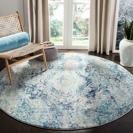 Safavieh Madison Mad152M Ivory / Blue Rugs.