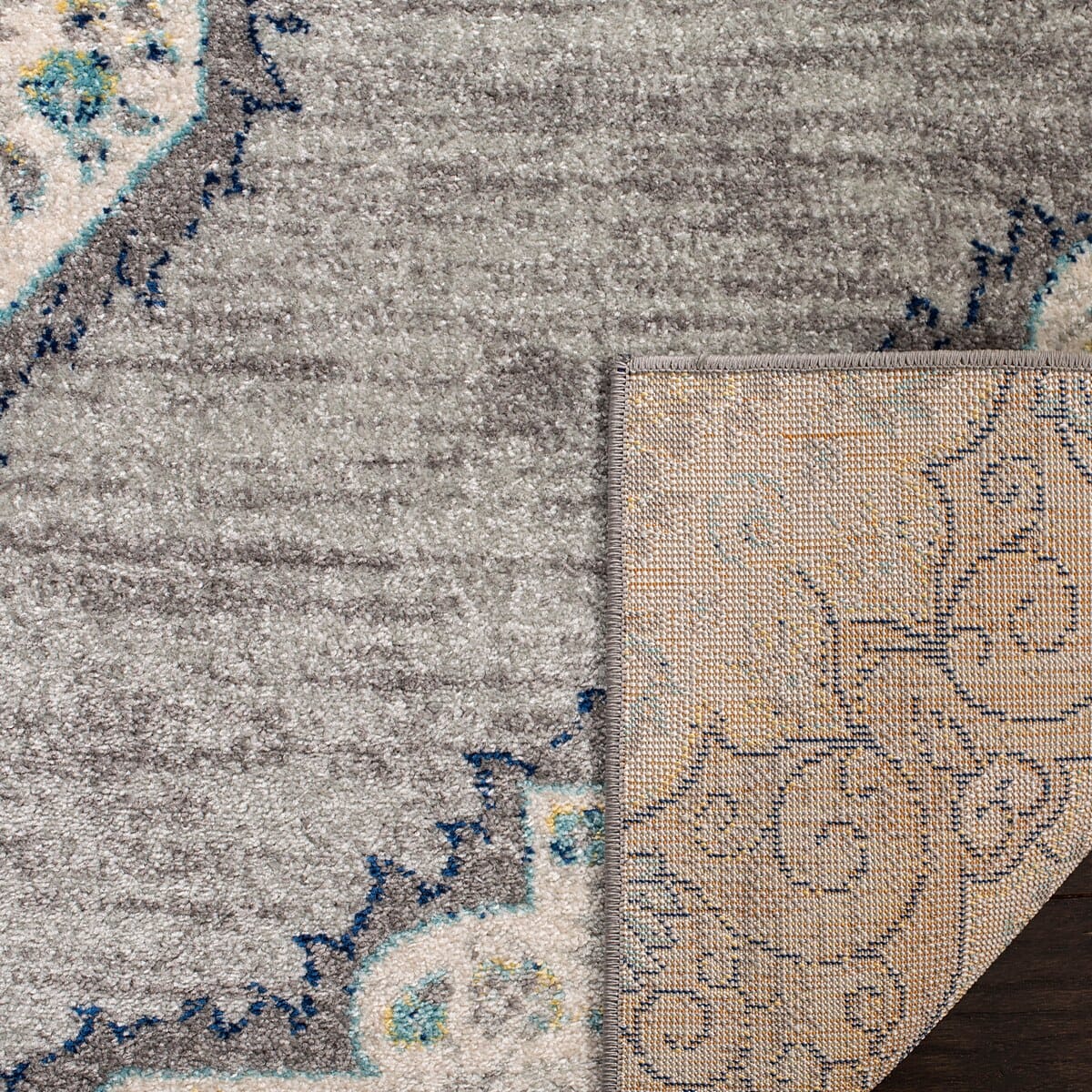 Safavieh Madison Mad153F Light Grey / Blue Area Rug