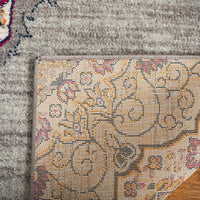 Safavieh Madison Mad153R Light Grey / Fuchsia Area Rug