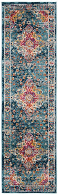 Safavieh Madison Mad154L Teal / Fuchsia Area Rug