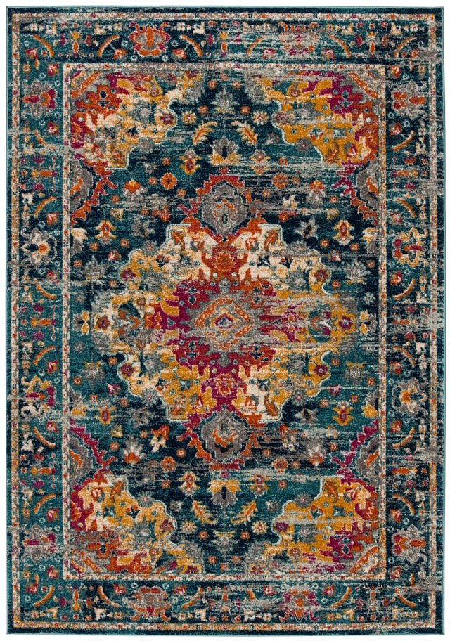 Safavieh Madison Mad154L Teal/Fuchsia Rug.