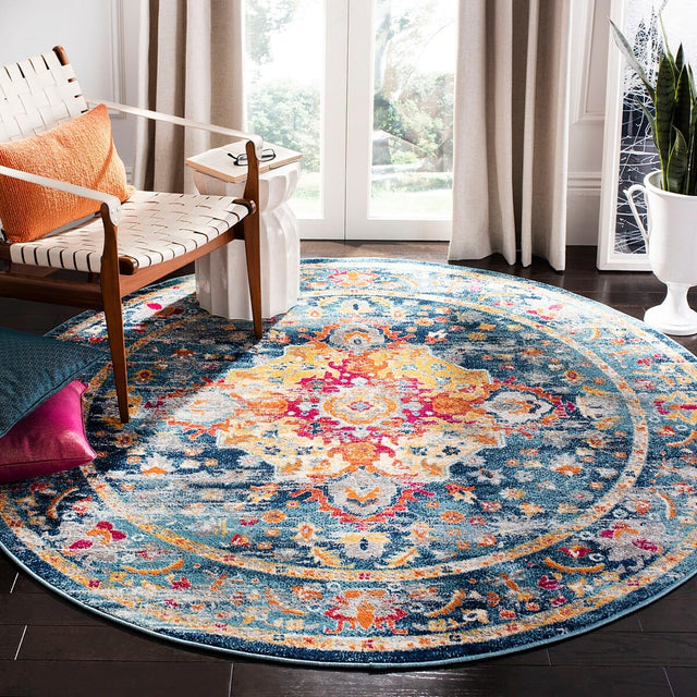 Safavieh Madison Mad154L Teal/Fuchsia Rug.