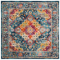 Safavieh Madison Mad154L Teal / Fuchsia Area Rug