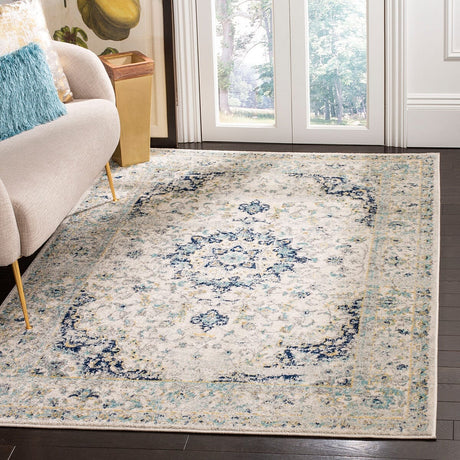 Safavieh Madison Mad155M Ivory/Blue Rug.