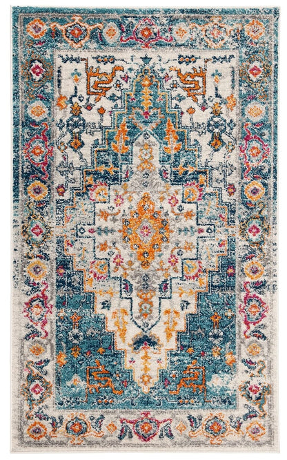 Safavieh Madison Mad156K Turquoise / Ivory Area Rug