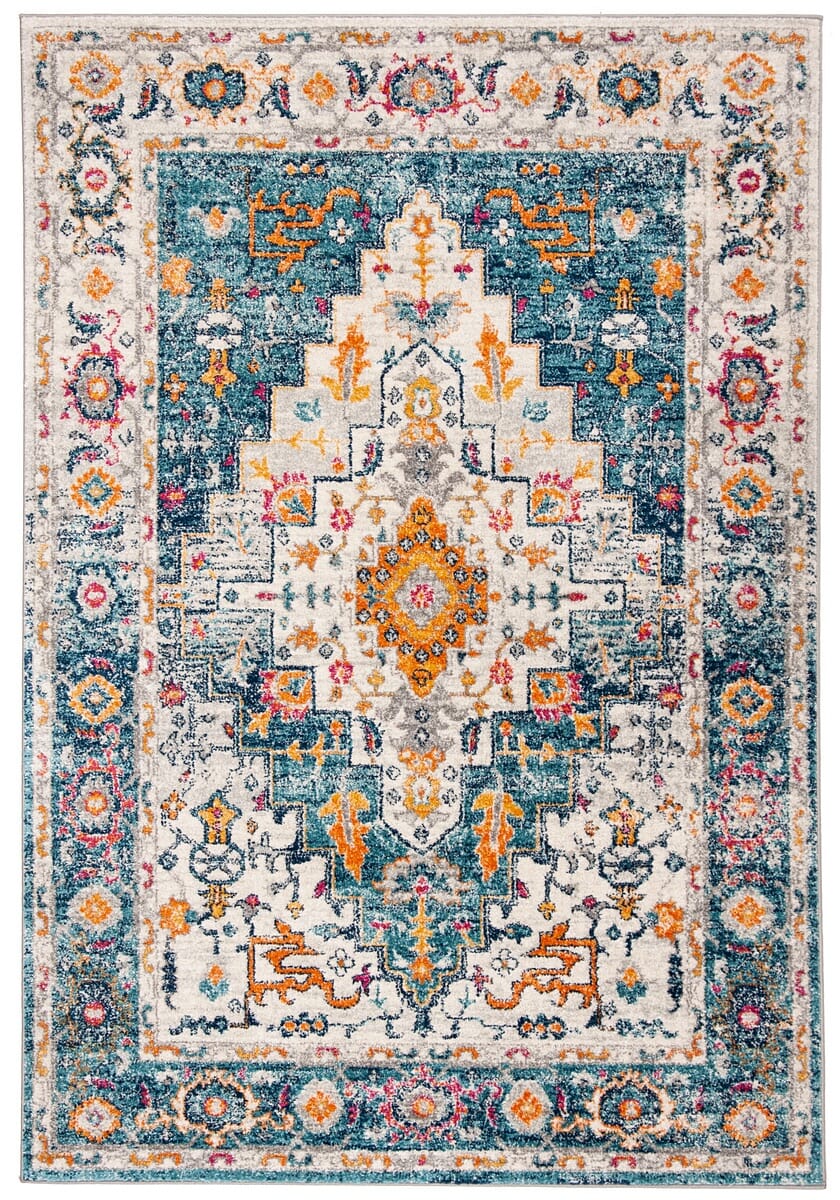 Safavieh Madison Mad156K Turquoise / Ivory Area Rug