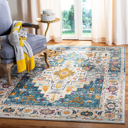 Safavieh Madison Mad156K Turquoise / Ivory Area Rug